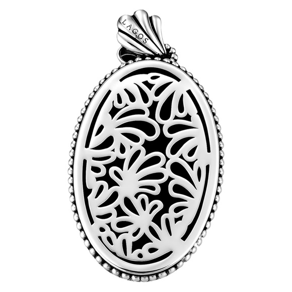 LAGOS Soirée Floral Motif Sterling Silver 925 Pendant - Picture 3 of 12